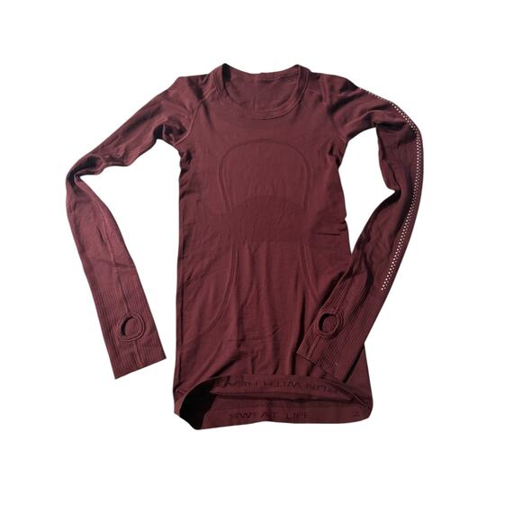 Lululemon Swiftly Tech Long-Sleeve Crew Reflective Breathable Running Shirt Sz 2 - Picture 6 of 14
